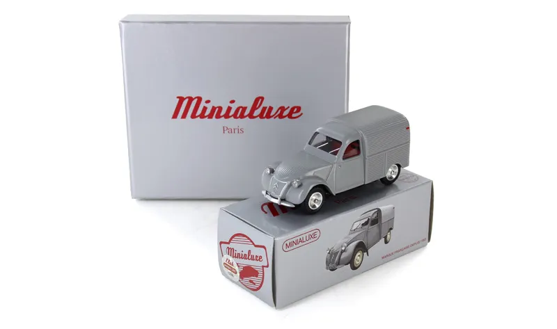 voitures-miniatures-minialuxe-Citroën-2CV-Camionnette-1-porte-gris-9.webp