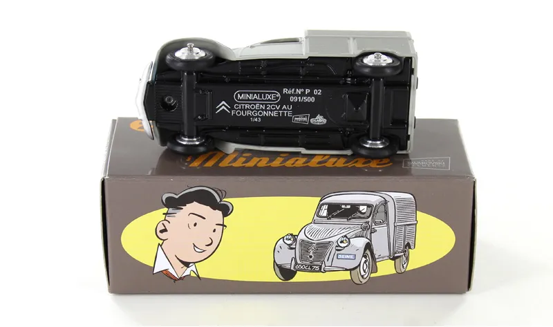 voitures-miniatures-minialuxe-Citroën-2-CV-Fourgonnette-Luciano-gris-luciano-3.webp