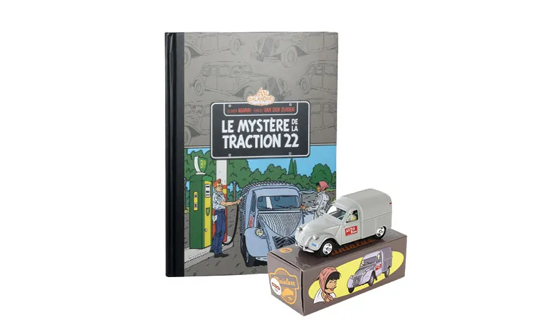 voitures-miniatures-minialuxe-Citroën-2-CV-Fourgonnette-Margot-gris-margot-BD.webp
