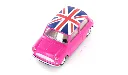 voitures-miniatures-minialuxe-Austin-Mini-rose-drapeau-4.webp