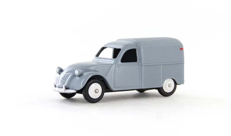 voitures-miniatures-minialuxe-Citroën-2CV-Camionnette-2-portes-gris-1.webp