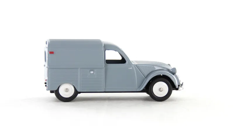 voitures-miniatures-minialuxe-Citroën-2CV-Camionnette-2-portes-gris-6.webp