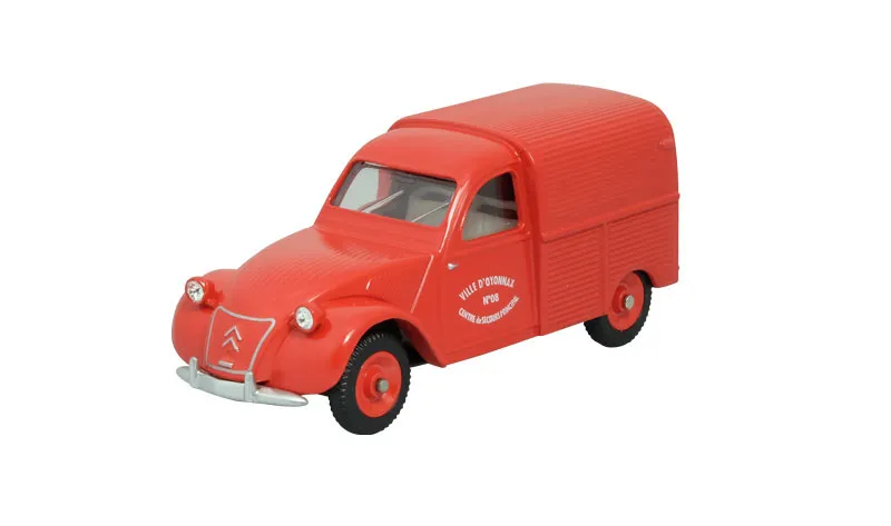 voitures-miniatures-minialuxe-Citroën-2CV-Camionnette-2-portes-pompier-1.webp