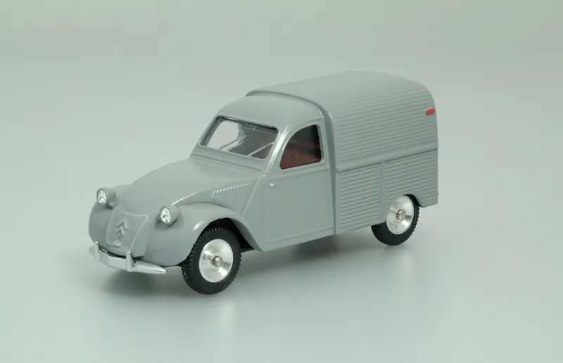 voitures-miniatures-minialuxe-Citroën-2CV-Camionnette-2-portes-gris-1.webp