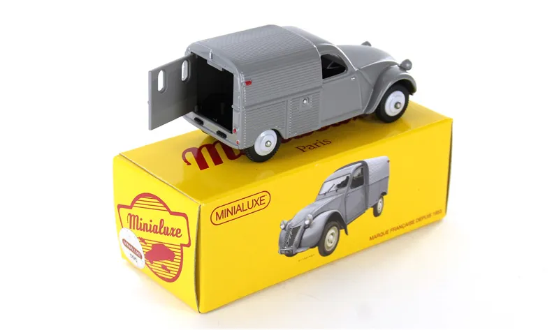 voitures-miniatures-minialuxe-Citroën-2CV-Camionnette-1-porte-gris-10.webp