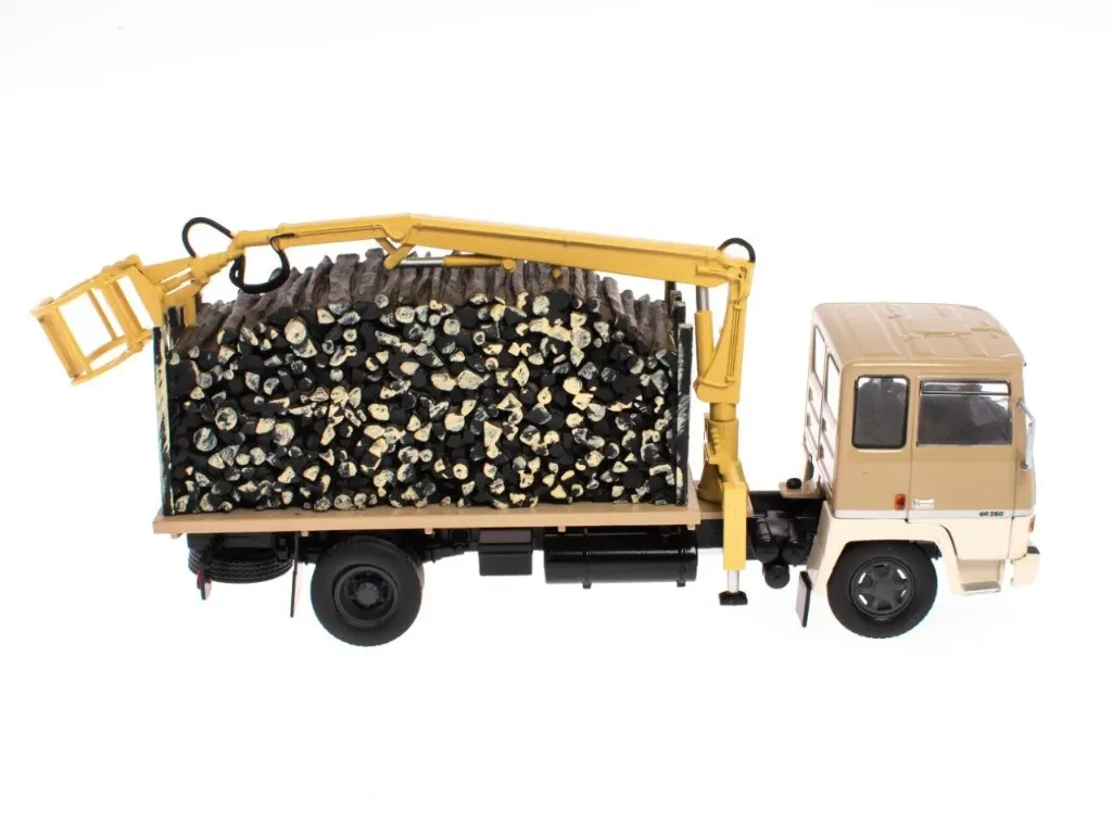 [ACBER036A] 1:43 BERLIET GR 280 TRANSPORT DE BOIS AVEC GRUE HYDRAULIQUE