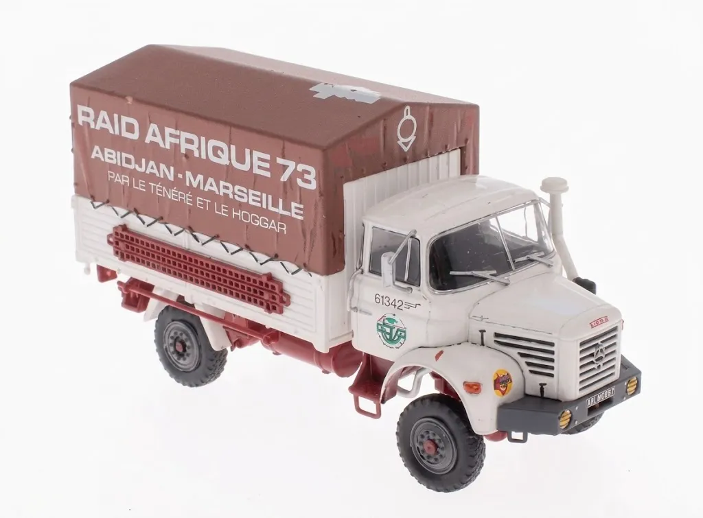[ACBER048A] 1:43 BERLIET L64 CAISSE BACHEE RAID AFRIQUE 1963