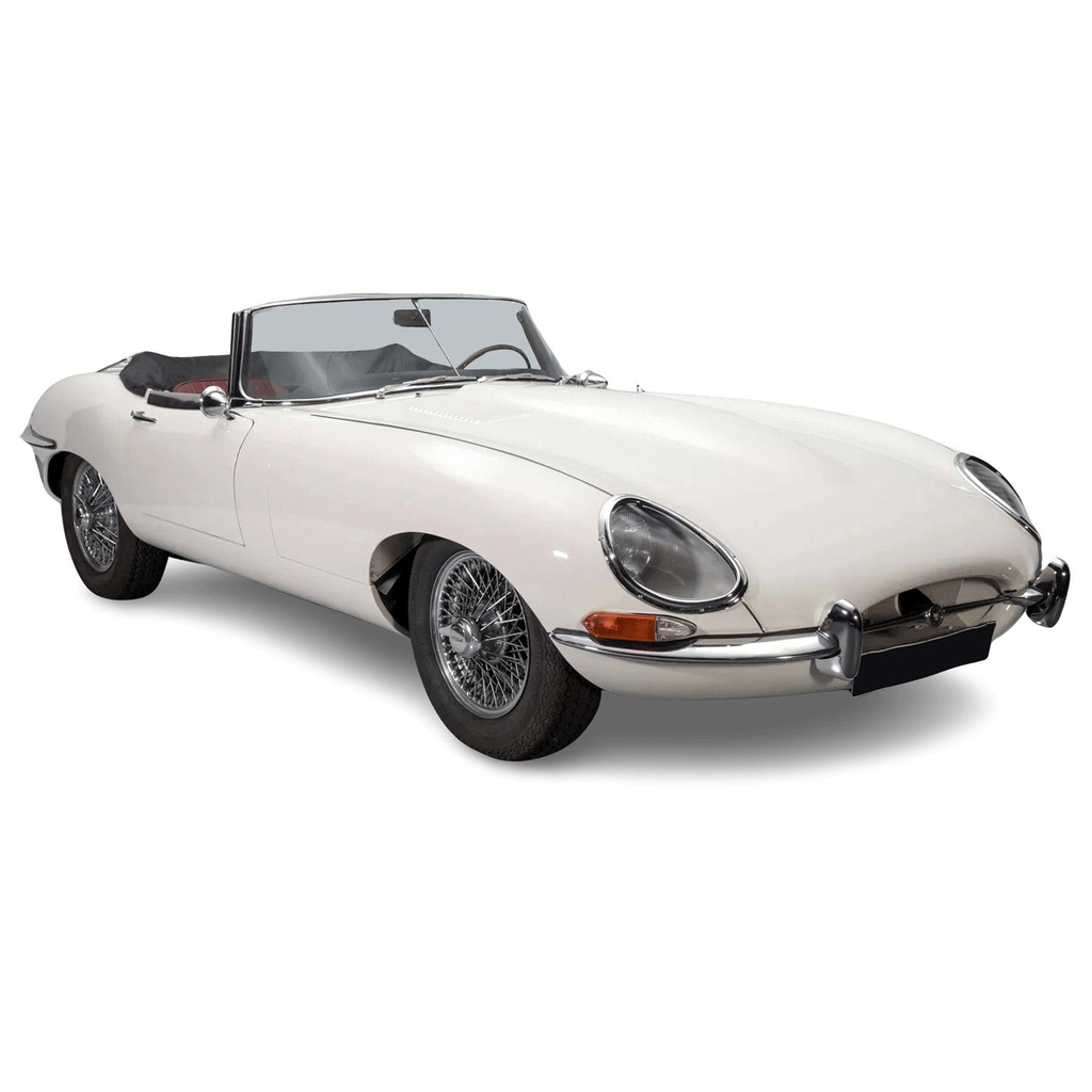 [122723] 1:12 JAGUAR E-TYPE CABRIOLET 1962 BLANC ANGLAIS