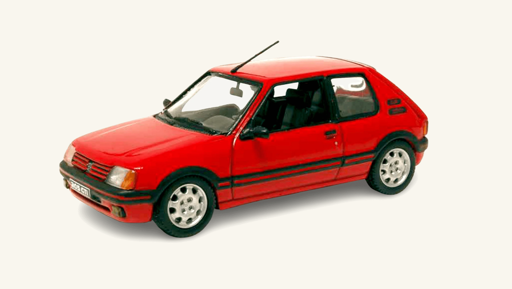 [124700] 1:12 PEUGEOT 205 GTI 1.9 1991 ROUGE VALLELUNGA