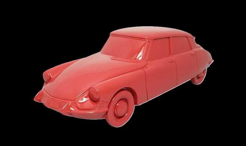 [F100_1] 1:18 CITROËN DS ROUGE (RESINE CREUSE, 1700gr)