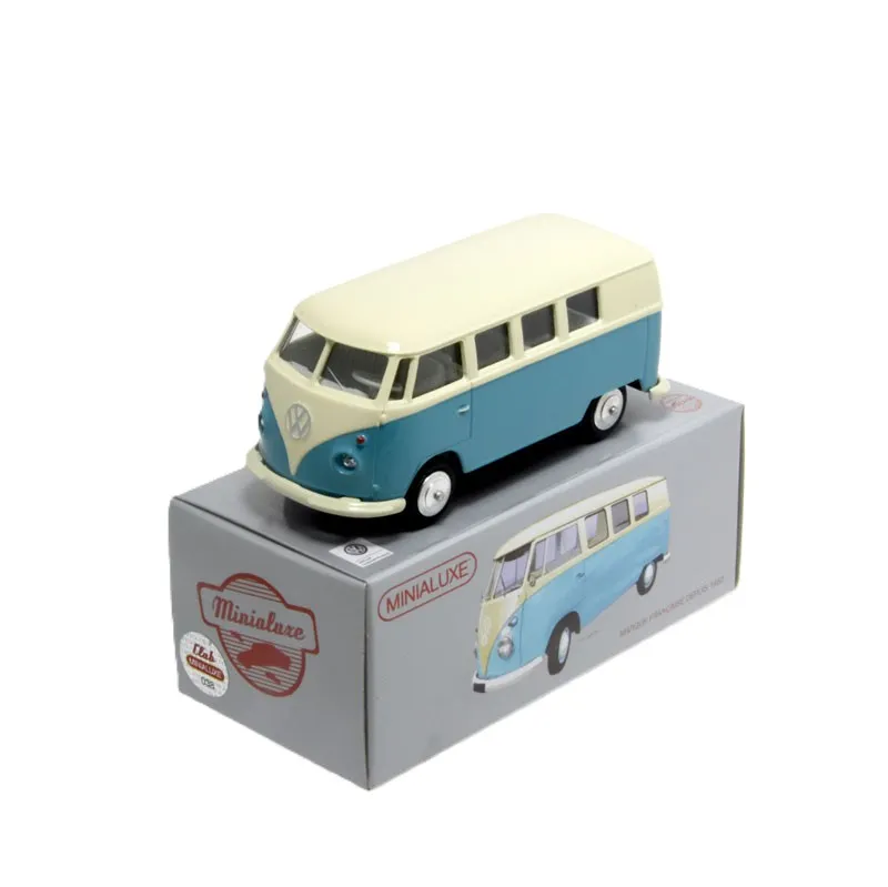 [K100_3 SE] 1:43 VOLKSWAGEN COMBI BUS BLEU