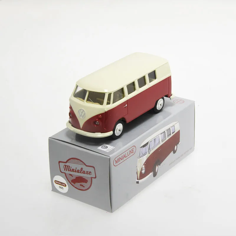 [K100_4 SE] 1:43 VOLKSWAGEN COMBI BUS ROUGE