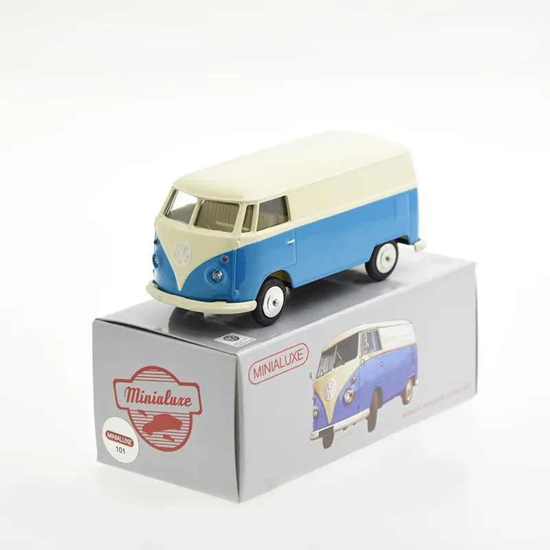 [K101_2 SE] 1:43 VOLKSWAGEN COMBI VAN BLEU