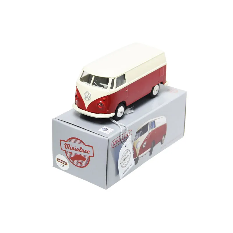 [K101_3 SE] 1:43 VOLKSWAGEN COMBI VAN ROUGE