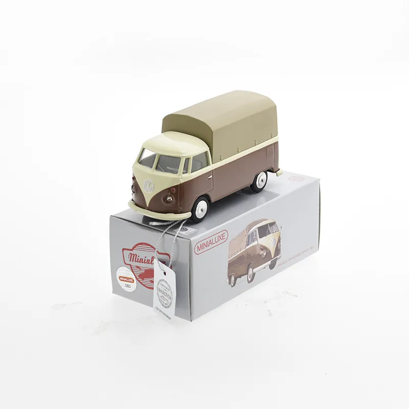 [K102_1 SE] 1:43 VOLKSWAGEN COMBI PICK-UP MARRON