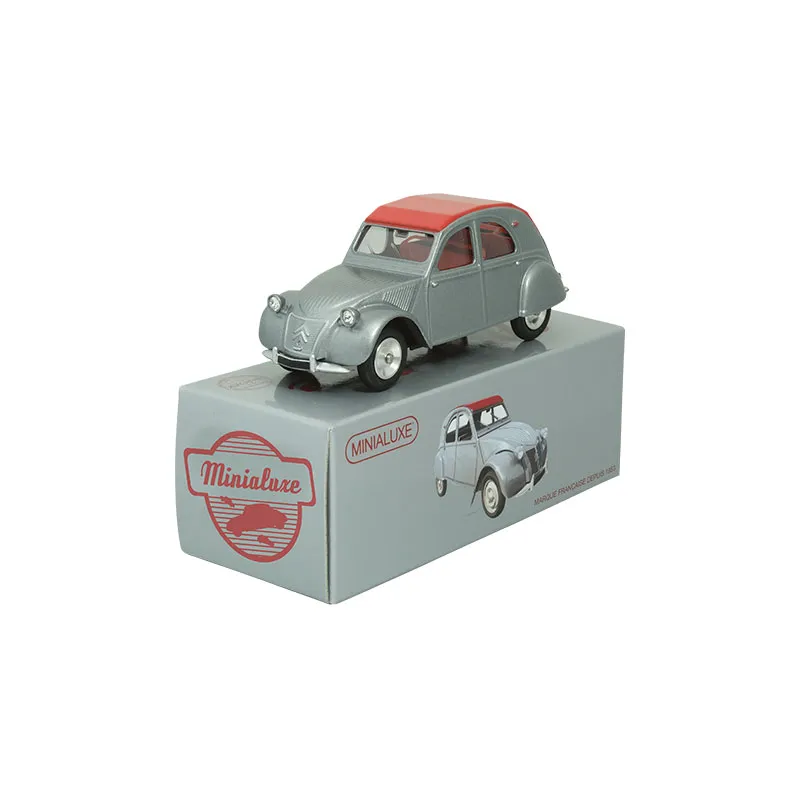 [8_3SE] 1:43 CITROËN 2 CV GRIS TOIT ROUGE