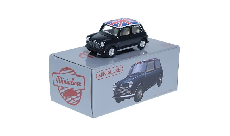 [MB104_1 SE] 1:66 MORRIS MINOR BABY NOIR DRAPEAU ANGLETERRE