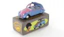 1:43 CITROËN 2 CV ROSE ET BLEU CAPOTE OUVERTE