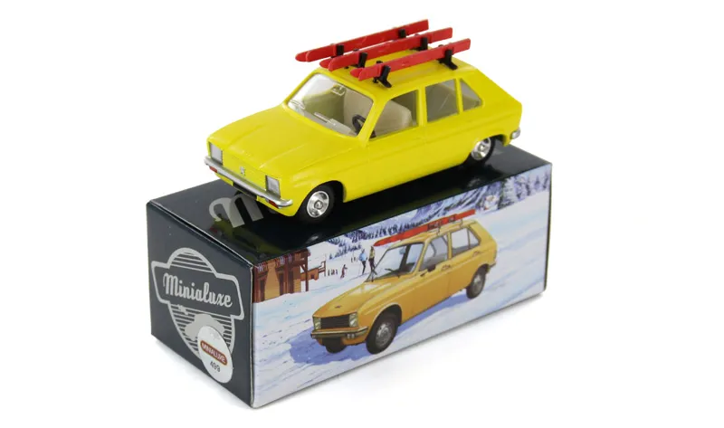 1:43 PEUGEOT 104 JAUNE SKI
