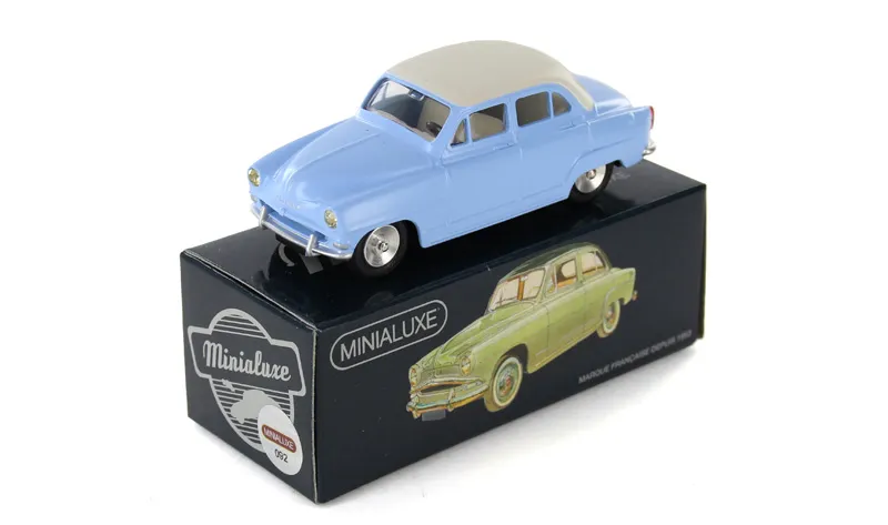 [22_6] 1:43 SIMCA ARONDE BLEU CIEL TOIT GRIS