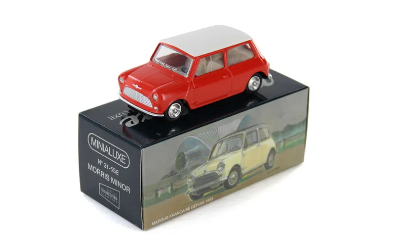 [31_5SE] 1:43 MORRIS MINOR BABY ROUGE